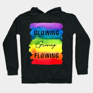 Glowing Growing Flowing - Chakra Shine Hoodie